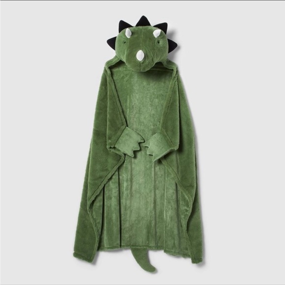 Pillowfort Hooded Dinosaur Blanket - Picture 1 of 4